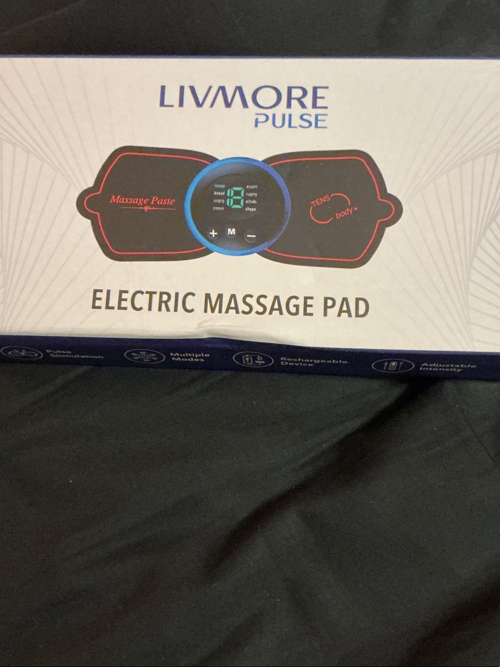 Electric Massage Pad - Black